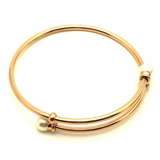 Picture of Rose Bangle Stainless Steel IP Plating