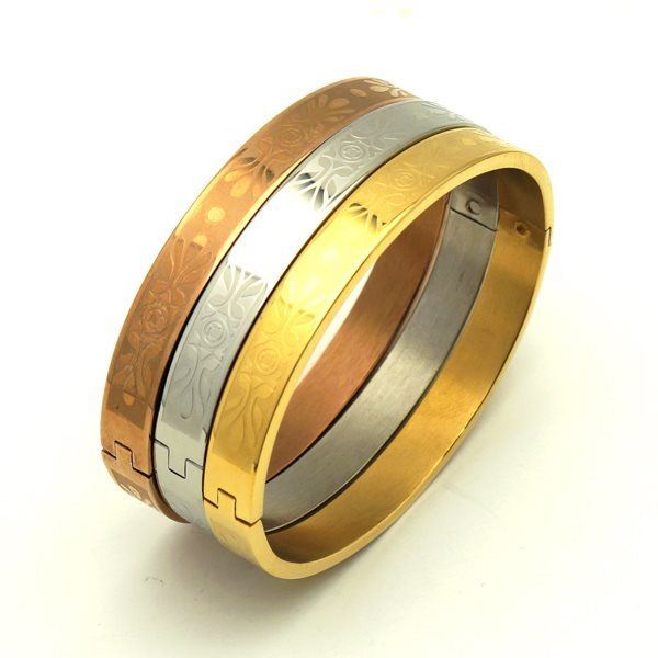 Picture of Stainless Steel  IP Plating Bangle set