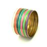 Picture of Girl Set Bangles Stainless Steel Colorful Enamel 