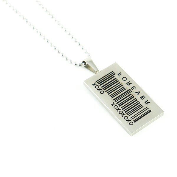 Picture of Stainless Steel Barcode Men Necklace