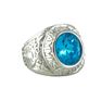 Picture of Men Blue Stone Ring Stainless Steel