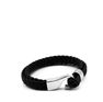 Picture of MIS Black Leather Bracelet Stainless Steel