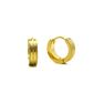 Picture of Hoop Huggie Earrings Stainless Steel Gold Plating