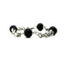 Picture of Black Bead Bracelet Stainless Steel Polished