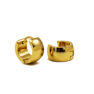 Picture of Huggie Earrings Stainless Steel Gold Plating