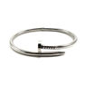Picture of Nail Bangle Bracelet Silver Stainless Steel