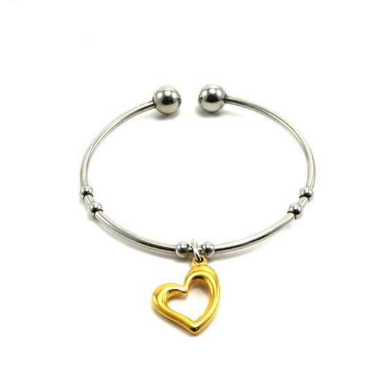 Picture of Cuff Bangle Bracelet Expandable Fine Stainless Steel