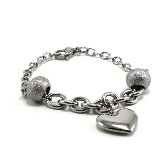 Picture of Heart Bracelet Stainless Steel Polished