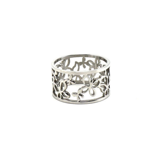 Picture of Butterfly Ring Stainless Steel High Quality Polished