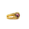 Picture of Crystal Gold Plating Pink Stainless Steel Ring