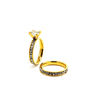 Picture of Crystal Stainless Steel Gold Plating Ring