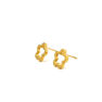 Picture of Flower Stud Earrings Stainless Steel Gold Plating