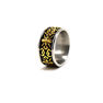 Picture of Men Black Gold Ring Stainless Steel