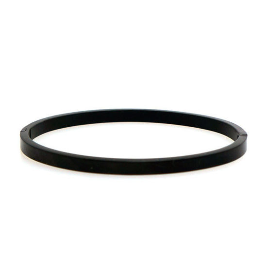 Picture of Bangle Bracelet Stainless Steel Black