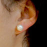 Picture of Stud Pearl Earrings Stainless Steel