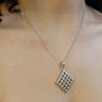 Picture of Rhombus Geometric Pattern Pendant Necklace