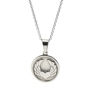 Picture of Coin Winged Heart Necklace Stainless Steel