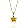Picture of Flower Necklace Stainless Steel Gold Plating