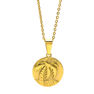Picture of Coin Palm Tree Stainless Steel Gold Plating