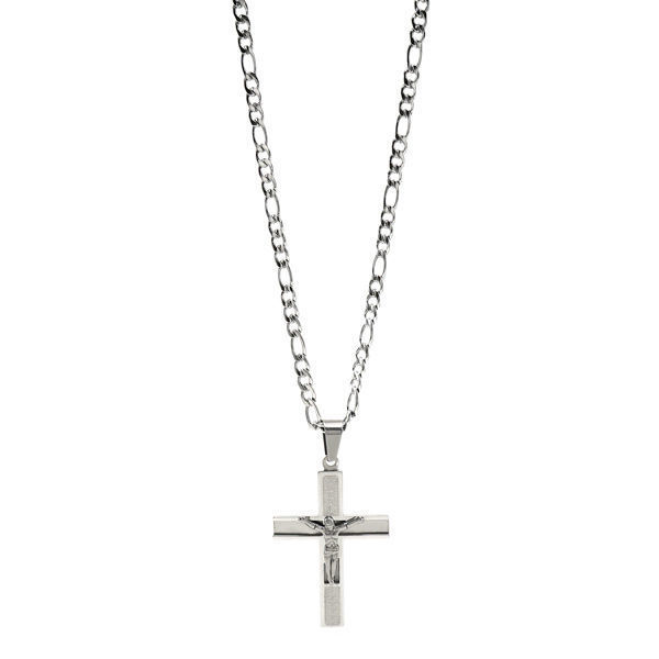 Picture of Religious Crucifix Necklace Stainless Steel