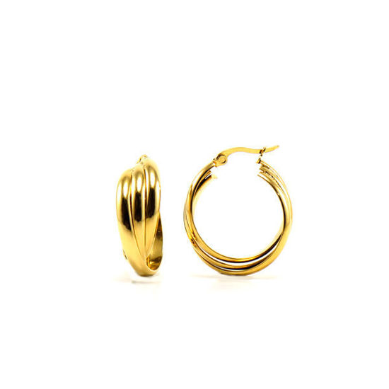 Picture of Hoop Earrings Stainless Steel Gold Plating