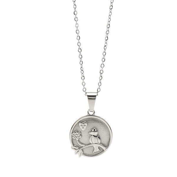 Picture of Coin Bird Necklace Stainless Steel