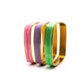 Picture of Bracelet Colorful Set Stainless Steel Enamel Gold Plating