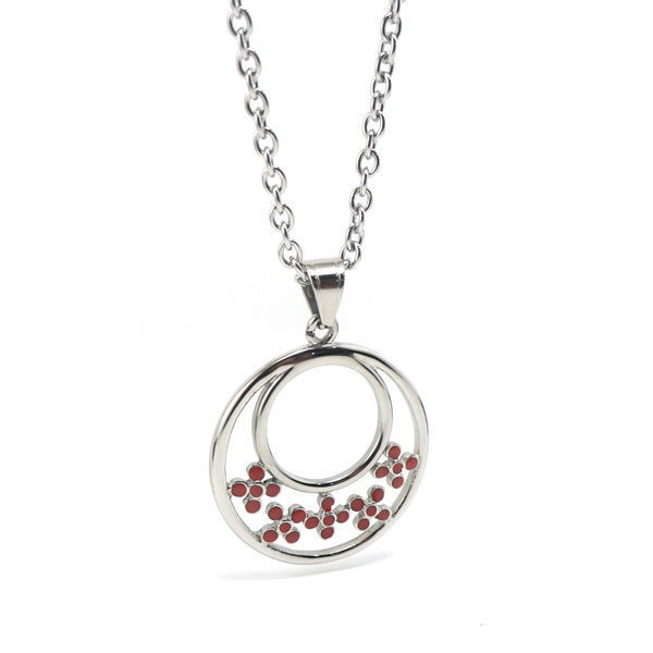 Picture of Flower  Pendant Stainless Steel Necklace
