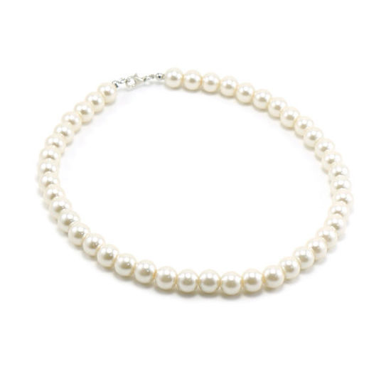 Picture of Classic Pearls Glass Necklace 10mm