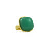 Picture of Jade Semi Precious Stone Ring Stainless Steel Gold Plating
