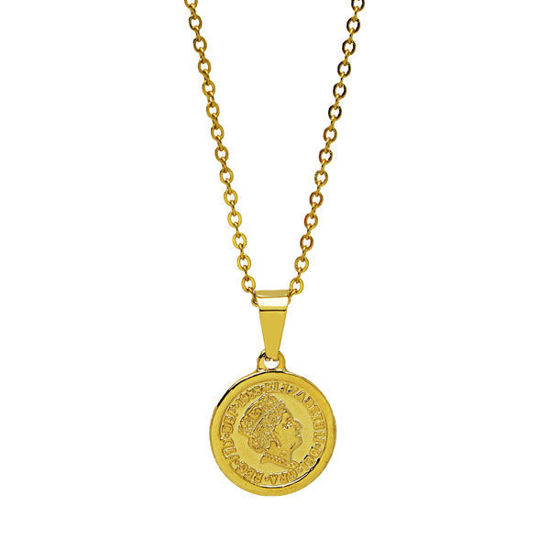 Picture of Coin Pendant Necklace Stainless Steel