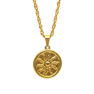 Picture of Medallion Necklace Stainless Steel Gold Plating