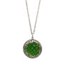 Picture of Green Medallion Necklace Stainless Steel