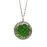 Picture of Green Medallion Necklace Stainless Steel