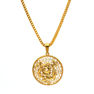 Picture of Flower Medallion Necklace Stainless Steel